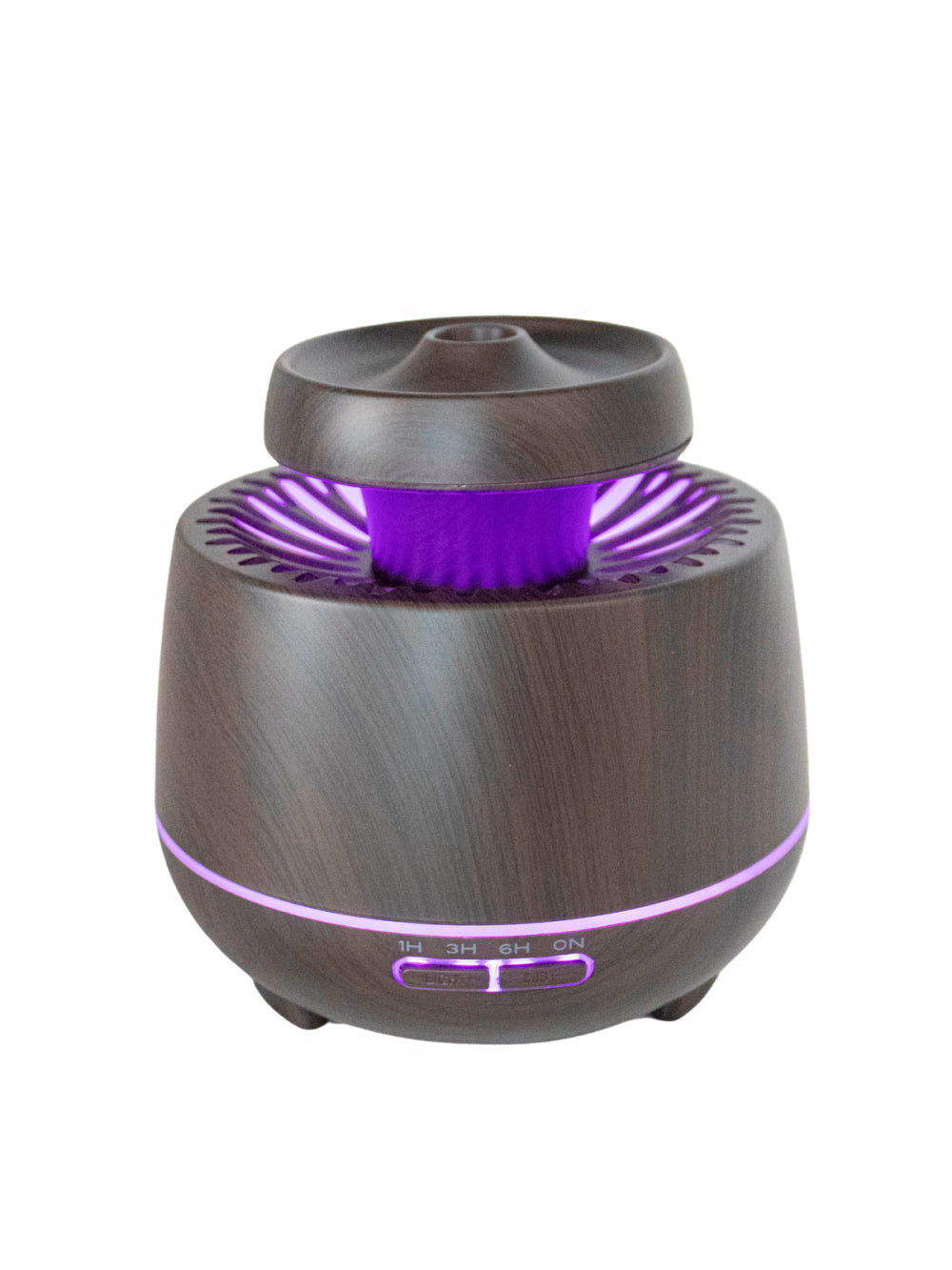 Aromatizador e Umidificador de Ambientes Com 7 Tipos De Luzes De Led 400ML Cor:Mogno