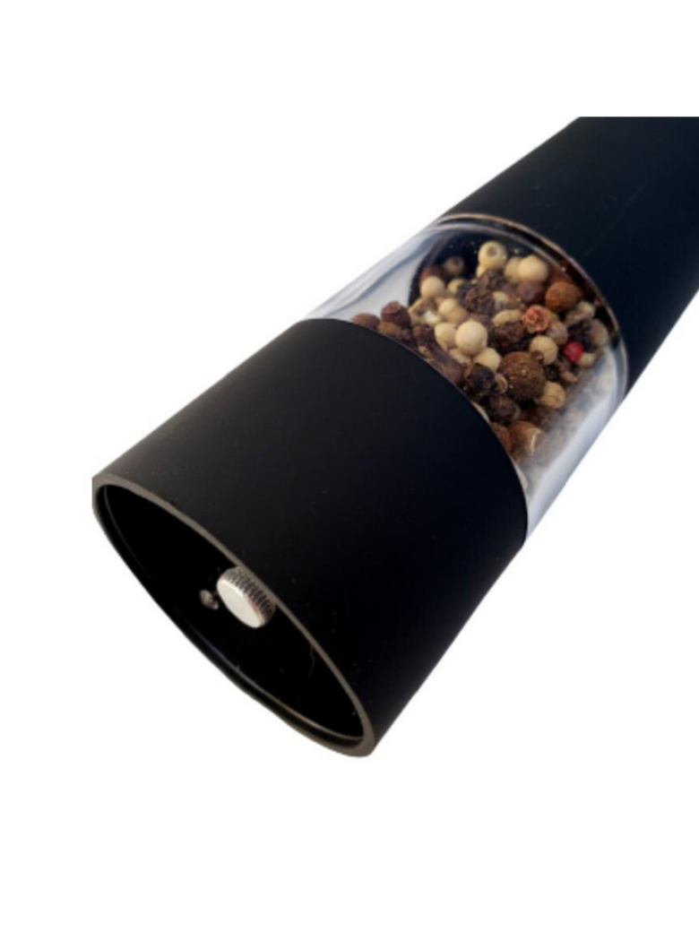 Moedor de Sal e Pimenta Eletrico Especiarias Aço Inoxidavel Cortador Cozinha Tempero Luz De Led