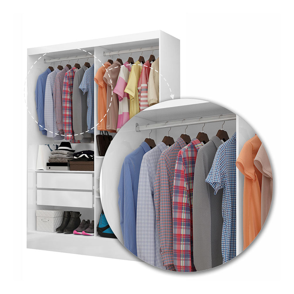 Closet Casal Dubai 2 Gavetas Carioca Móveis