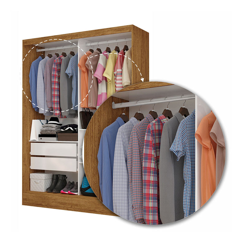 Closet Casal Dubai 2 Gavetas Carioca Móveis