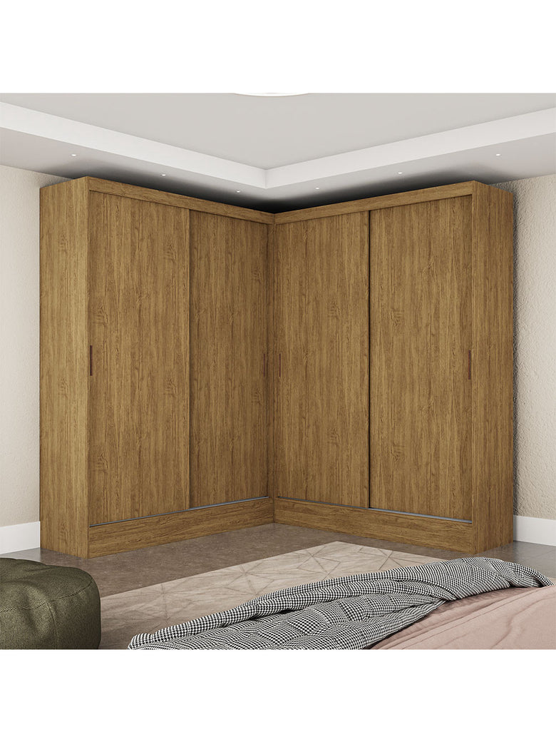 Closet Casal Duplo Belém 4 Portas 4 Gavetas Carioca Móveis