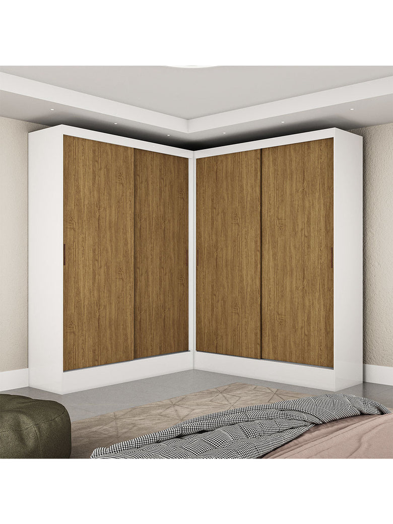 Closet Casal Duplo Belém 4 Portas 4 Gavetas Carioca Móveis