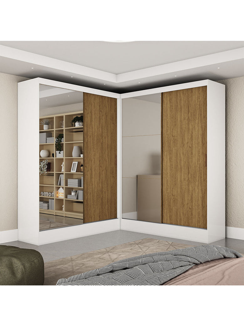 Closet Casal Duplo Belém 4 Portas Plus 4 Gavetas Carioca Móveis