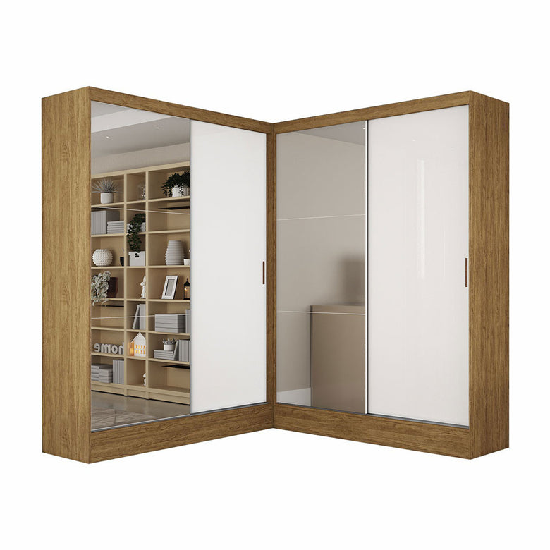 Closet Casal Duplo Belém 4 Portas Plus 4 Gavetas Carioca Móveis