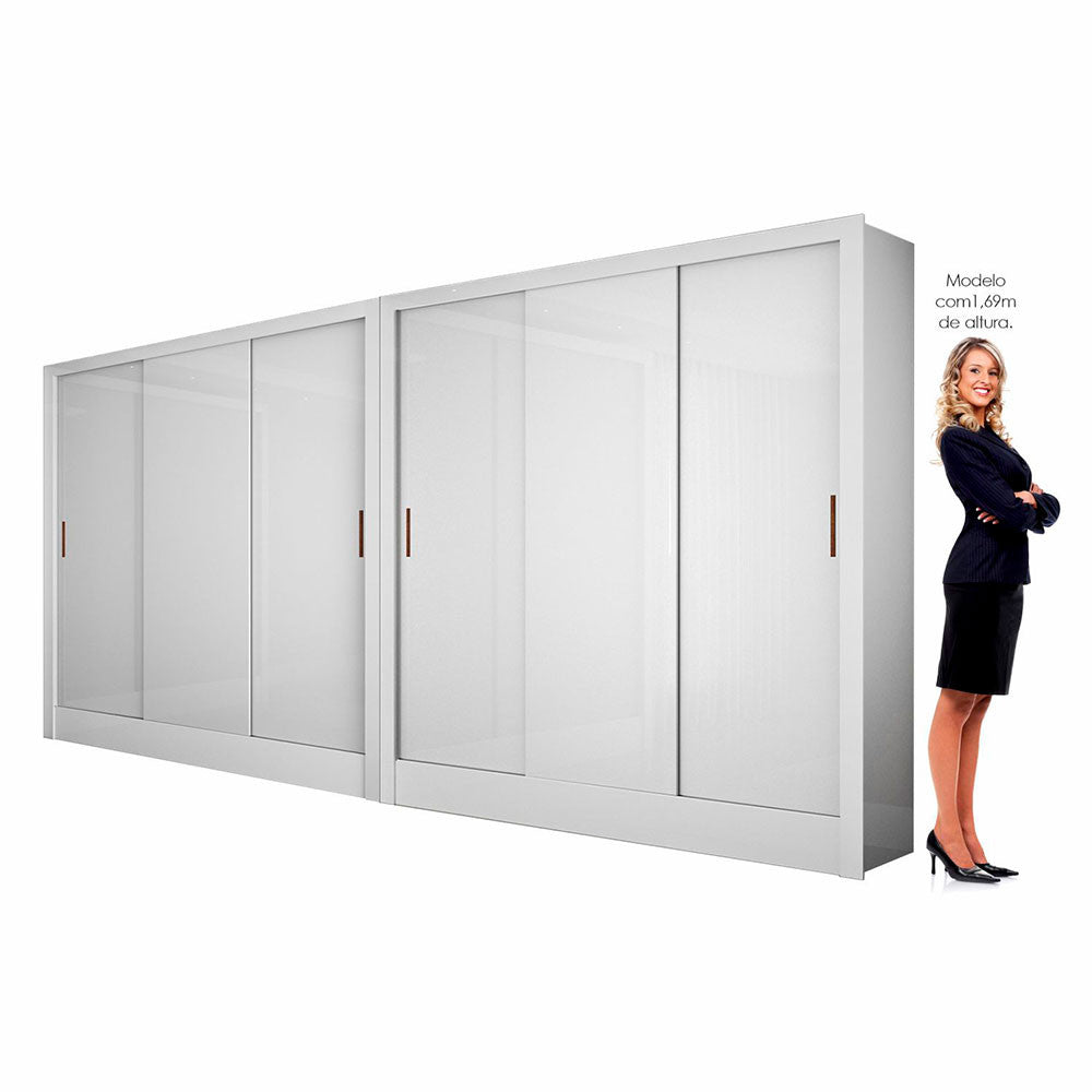 Closet Casal Duplo Dubai 6 Portas 6 Gavetas