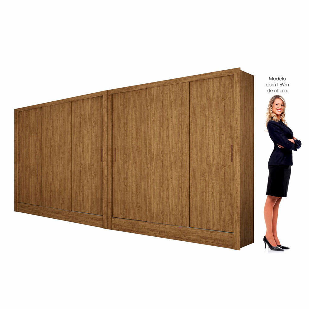 Closet Casal Duplo Dubai 6 Portas 6 Gavetas