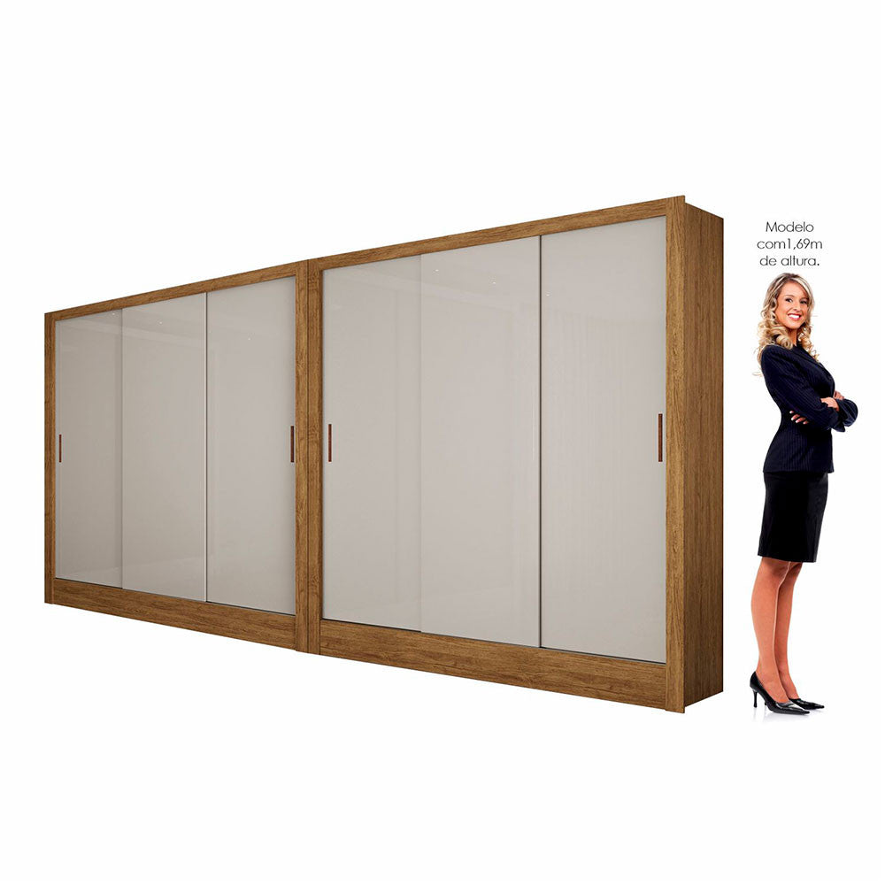 Closet Casal Duplo Dubai 6 Portas 6 Gavetas