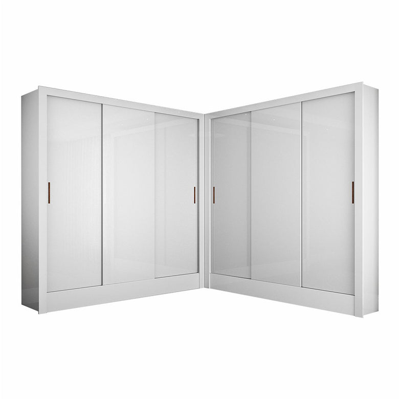 Closet Casal Duplo Fortaleza 6 Portas 12 Prateleiras