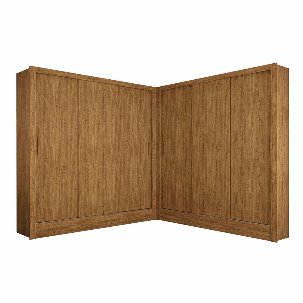 Closet Casal Duplo Fortaleza 6 Portas 12 Prateleiras - Branco