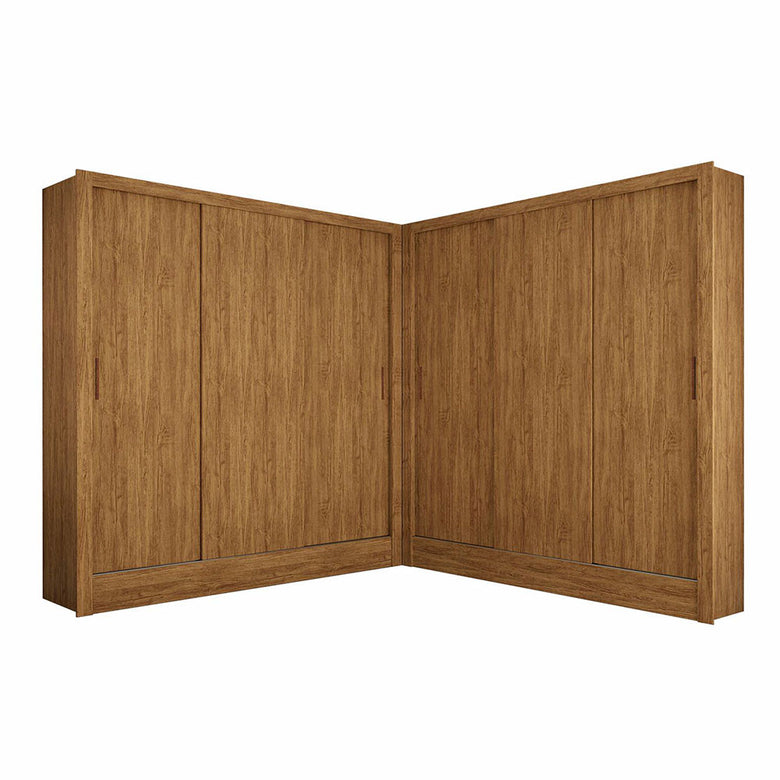 Closet Casal Duplo Fortaleza 6 Portas 12 Prateleiras