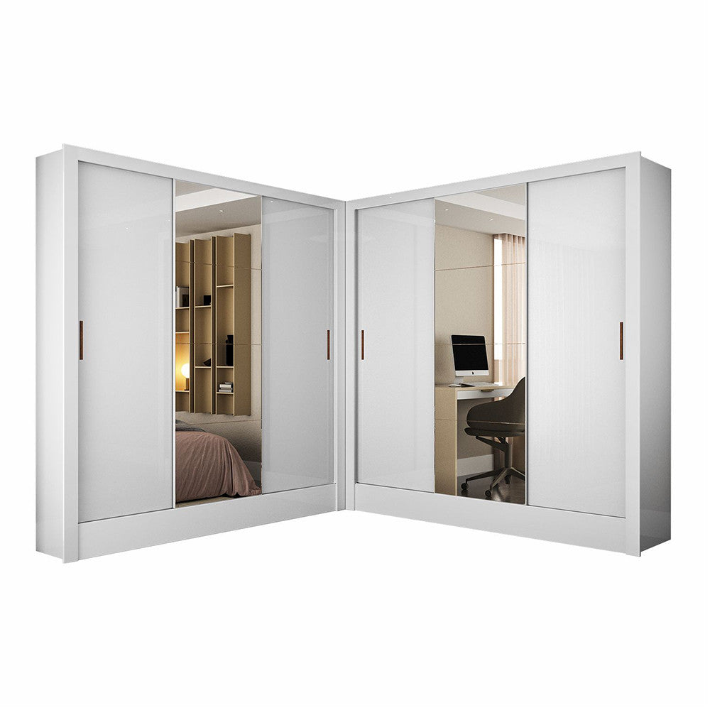 Closet Casal Duplo Fortaleza 6 Portas Plus 12 Prateleiras