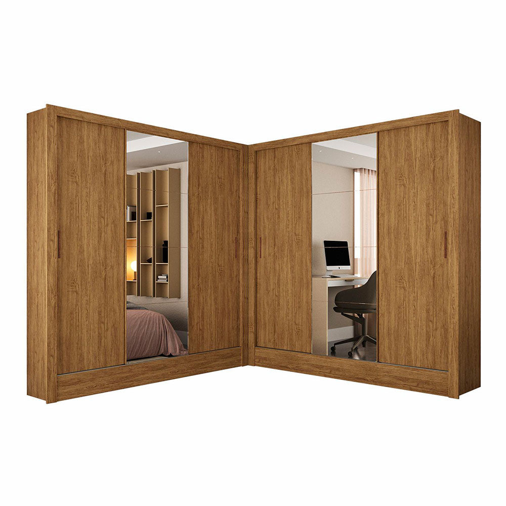 Closet Casal Duplo Fortaleza 6 Portas Plus 12 Prateleiras - Branco