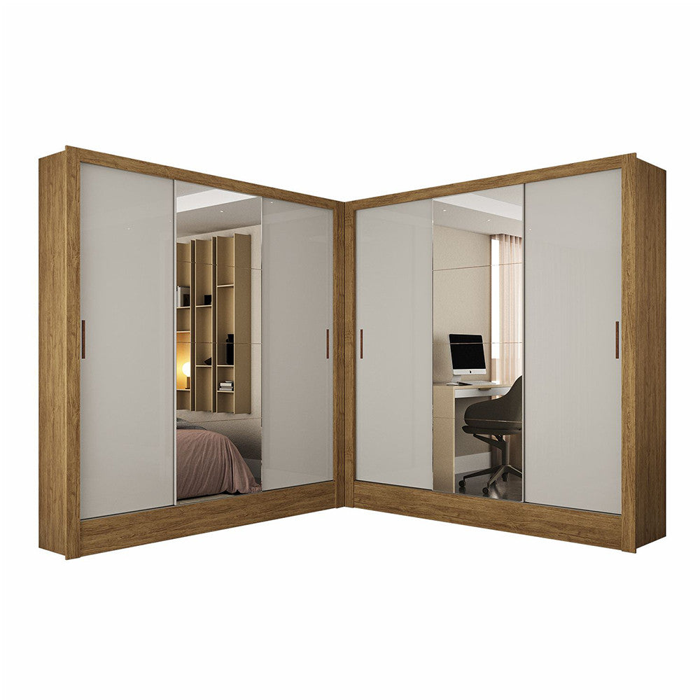 Closet Casal Duplo Fortaleza 6 Portas Plus 12 Prateleiras