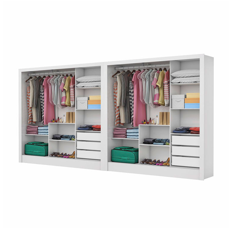 Closet Casal Duplo Dubai 6 Portas Plus 6 Gavetas