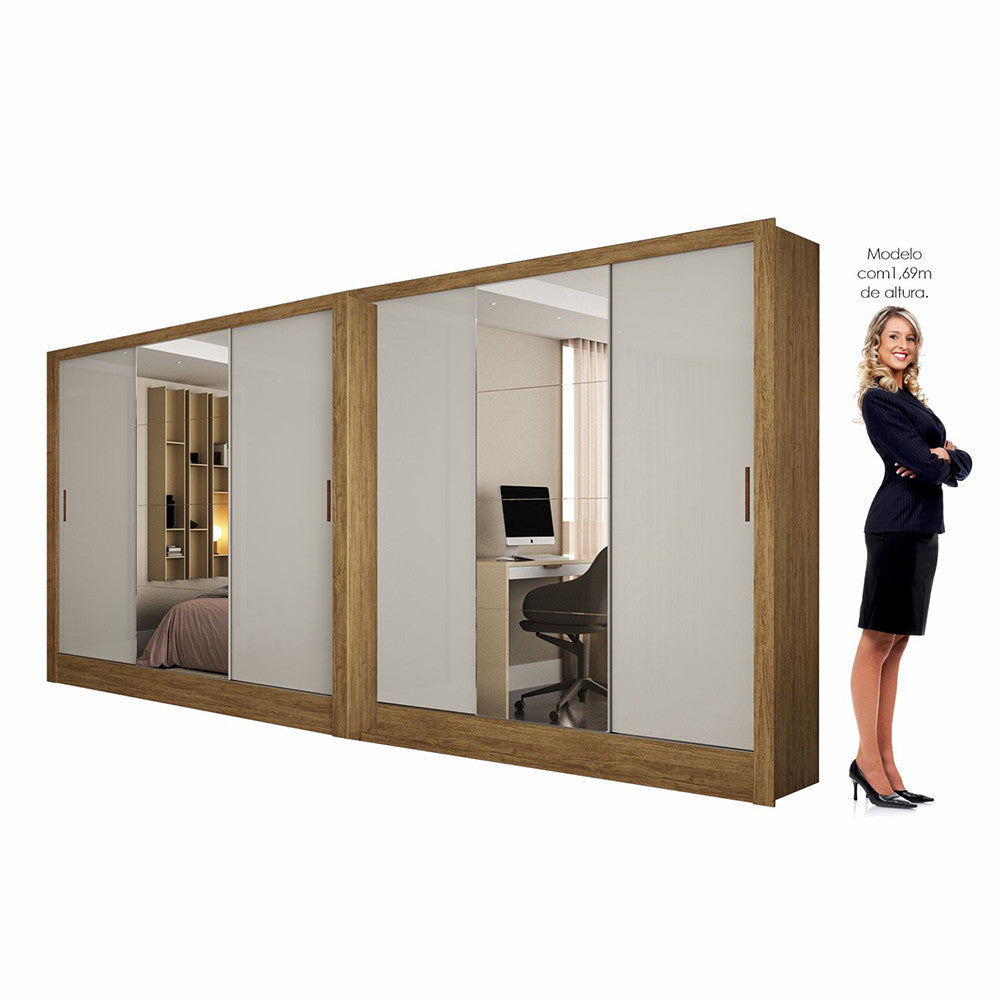 Closet Casal Duplo Dubai 6 Portas Plus 6 Gavetas