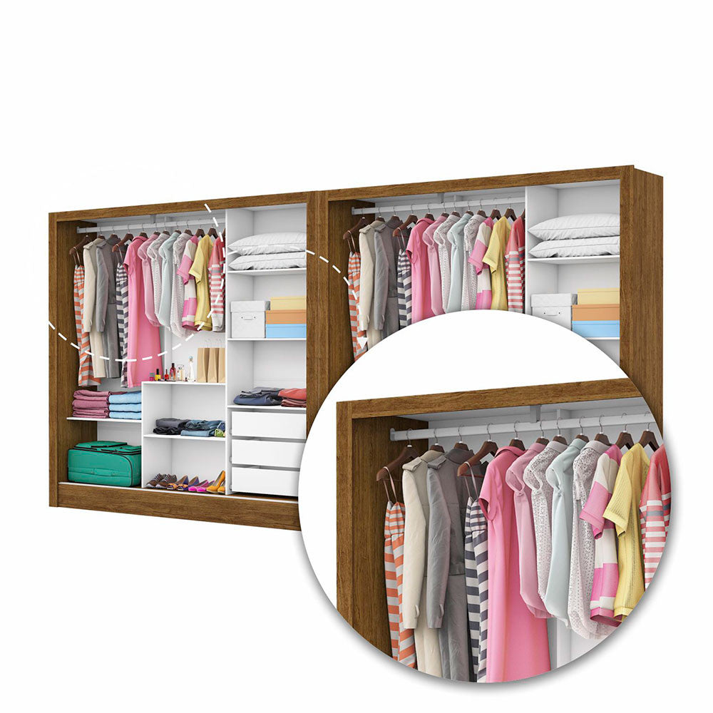 Closet Casal Duplo Dubai 6 Portas Plus 6 Gavetas