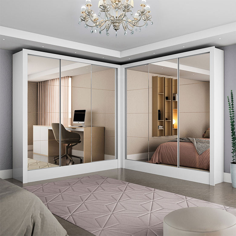 Closet Casal Duplo Dubai 6 Portas Premium 6 Gavetas