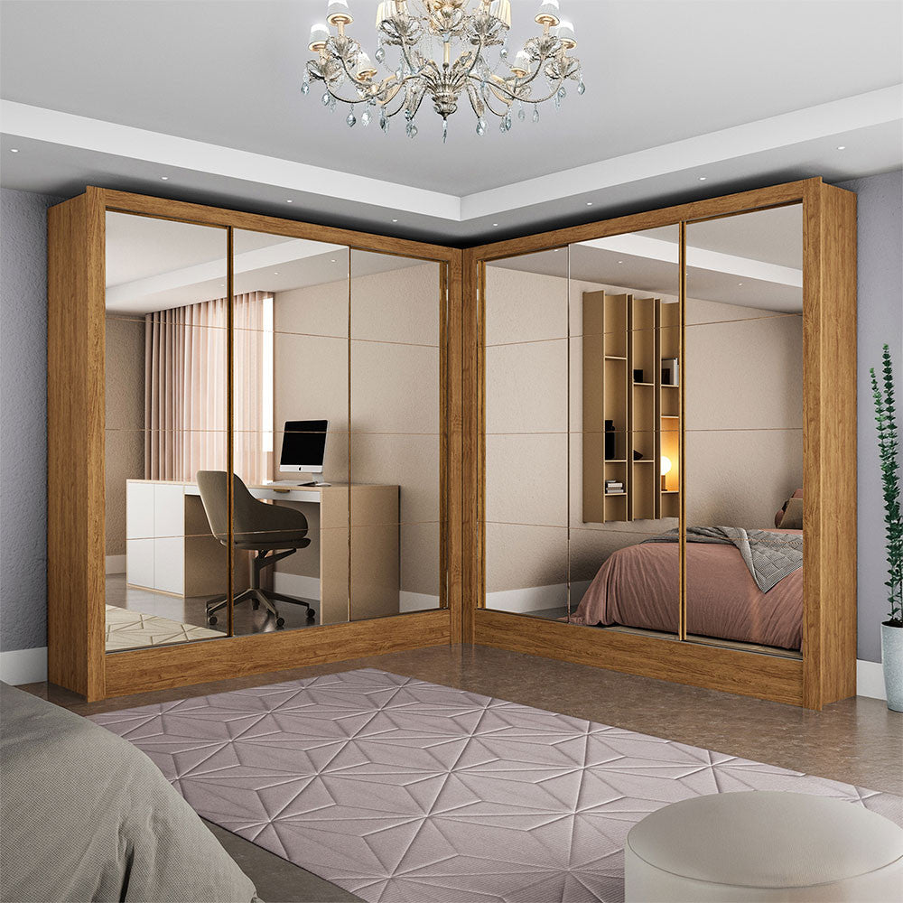 Closet Casal Duplo Dubai 6 Portas Premium 6 Gavetas