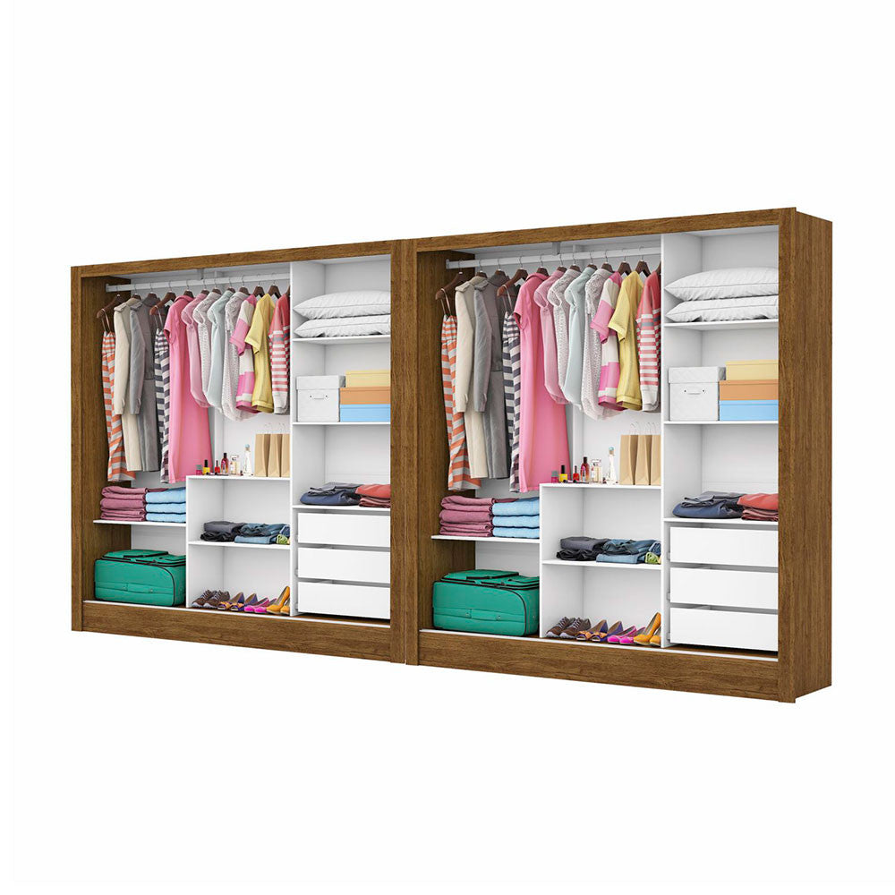 Closet Casal Duplo Dubai 6 Portas Premium 6 Gavetas - Branco