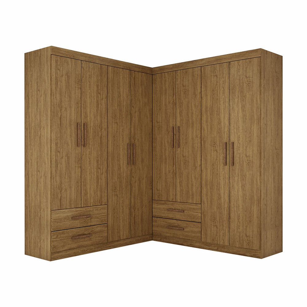 Closet Casal Duplo Lu 8 Portas 4 Gavetas - Branco