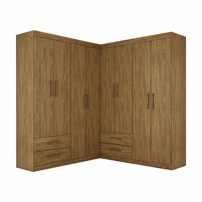 Closet Casal Duplo Lu 8 Portas 4 Gavetas