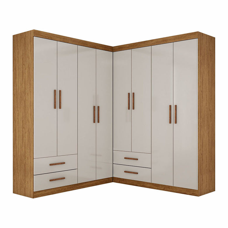 Closet Casal Duplo Lu 8 Portas 4 Gavetas