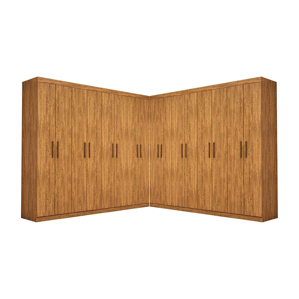 Closet Casal Duplo Rubi Premium 16 Portas 8 Gavetas Carioca Móveis