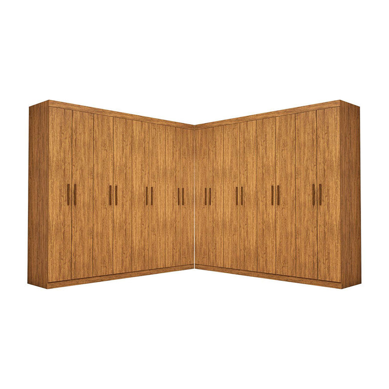 Closet Casal Duplo Rubi Premium 16 Portas 8 Gavetas Carioca Móveis