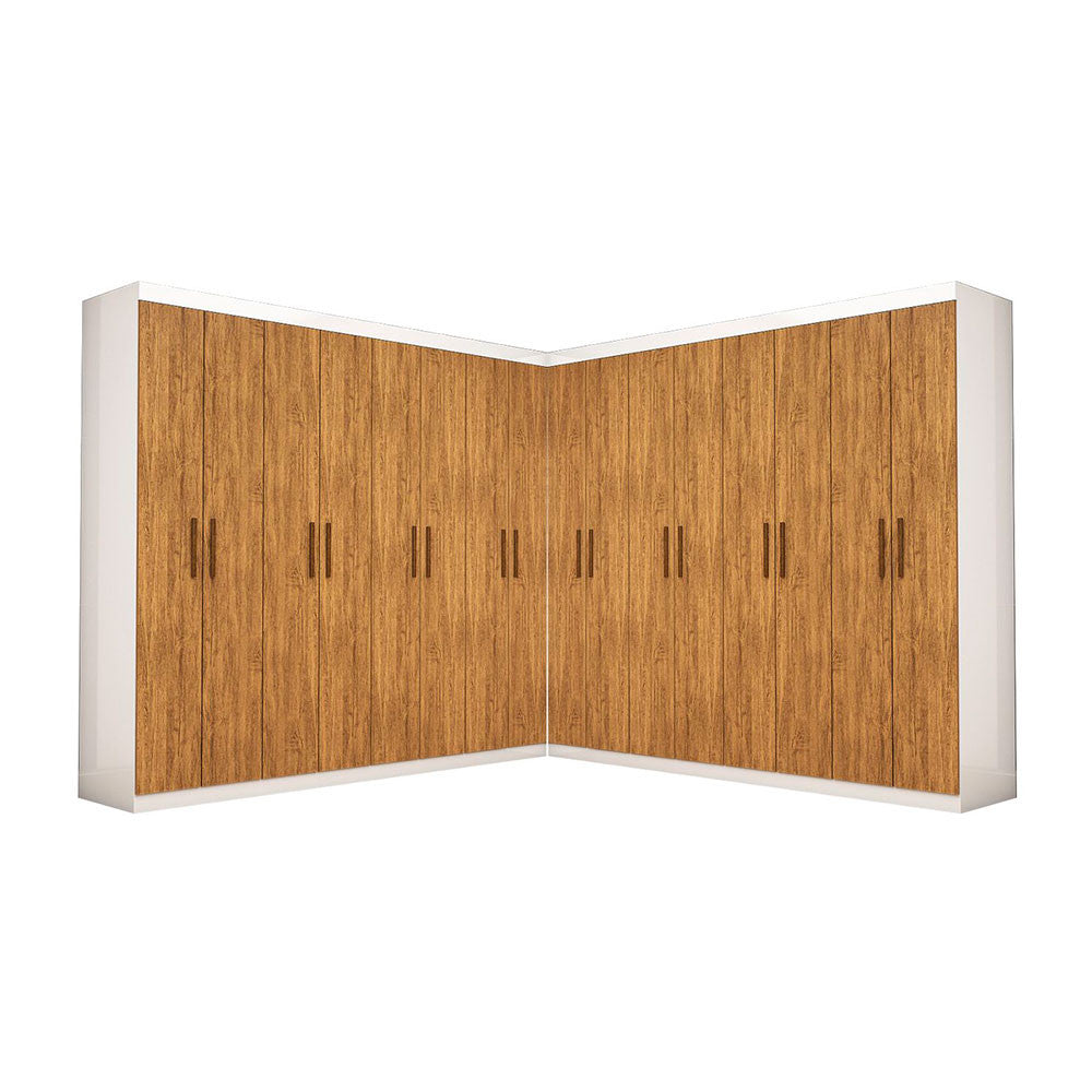 Closet Casal Duplo Rubi Premium 16 Portas 8 Gavetas Carioca Móveis