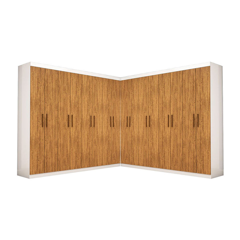 Closet Casal Duplo Rubi Premium 16 Portas 8 Gavetas Carioca Móveis