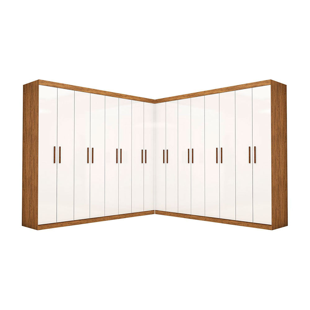 Closet Casal Duplo Rubi Premium 16 Portas 8 Gavetas Carioca Móveis