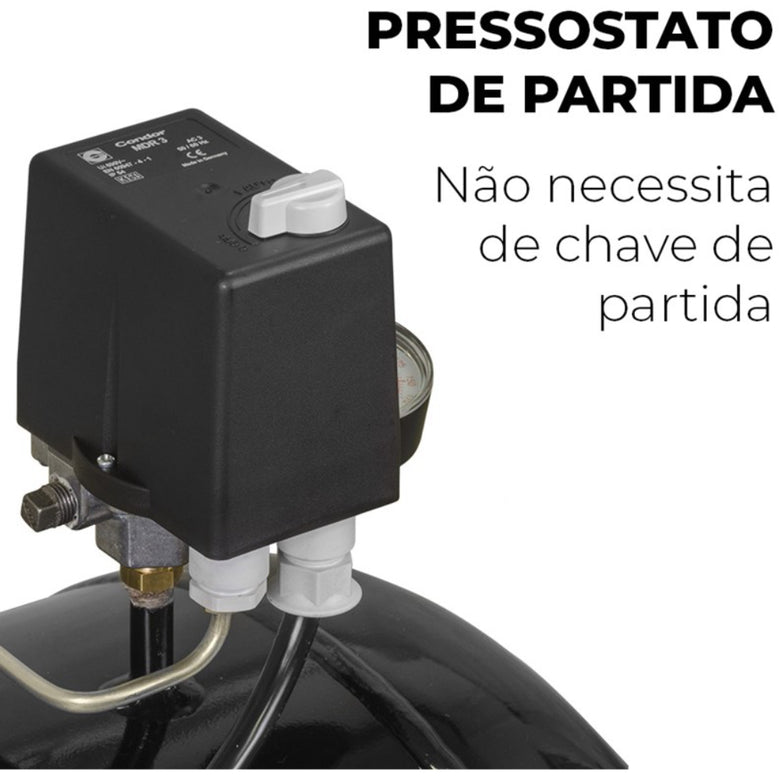 Compressor Schulz Audaz Mcsv 20 150 Litros Ic-tech 175lbs Trifásico