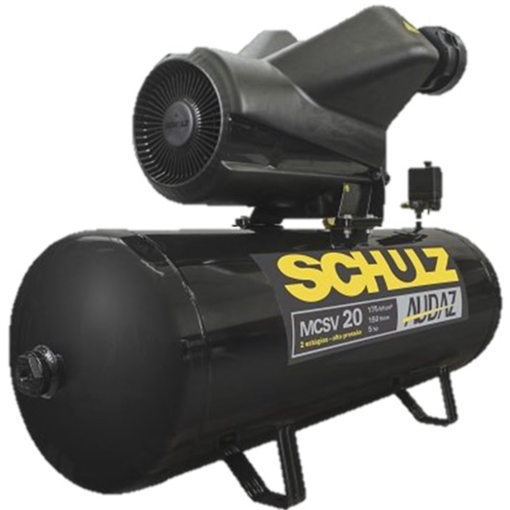 Compressor Schulz Audaz Mcsv 20 150 Litros Ic-tech 175lbs Trifásico