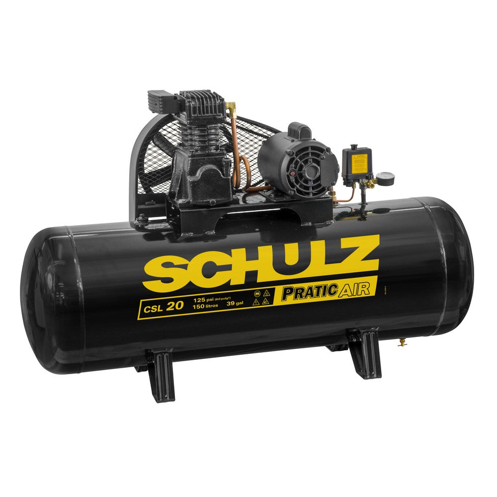 Compressor Schulz Csl 20/150l Pratic Air 220/380v Monofásico