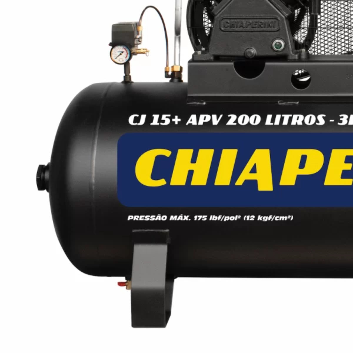 Compressor Chiaperini CJ 15+ APV 200 Lts 175 Lbs 3 cv Monof.