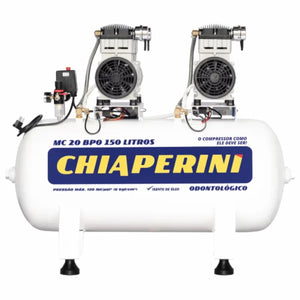 Compressor Chiaperini Mc 20bpo 150l 120lbs 4cv Mono Sem Óleo