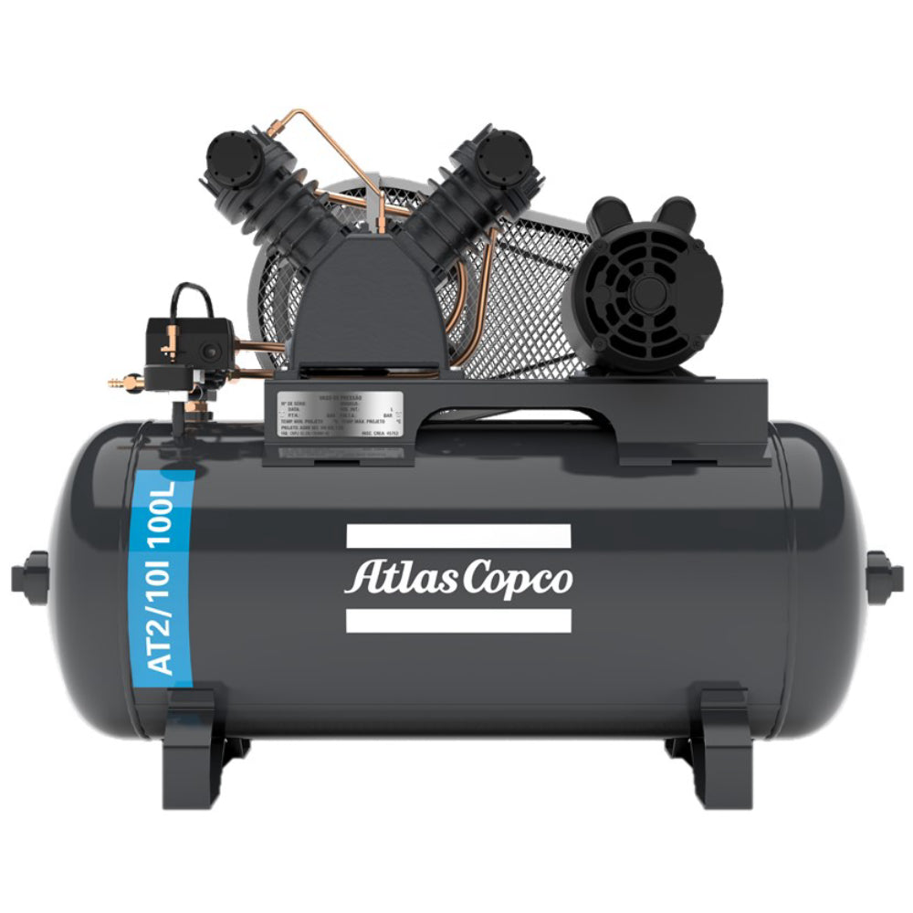Compressor At 2 10I 100 Litros 140 Libras 2 cv Trifásico IP21 220/380v