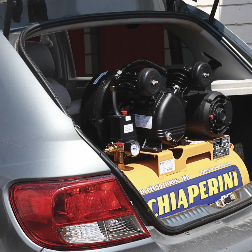 Compressor Chiaperini Rex.T 10 50 Litros Monofásico 140 Psi 1526 Rpm