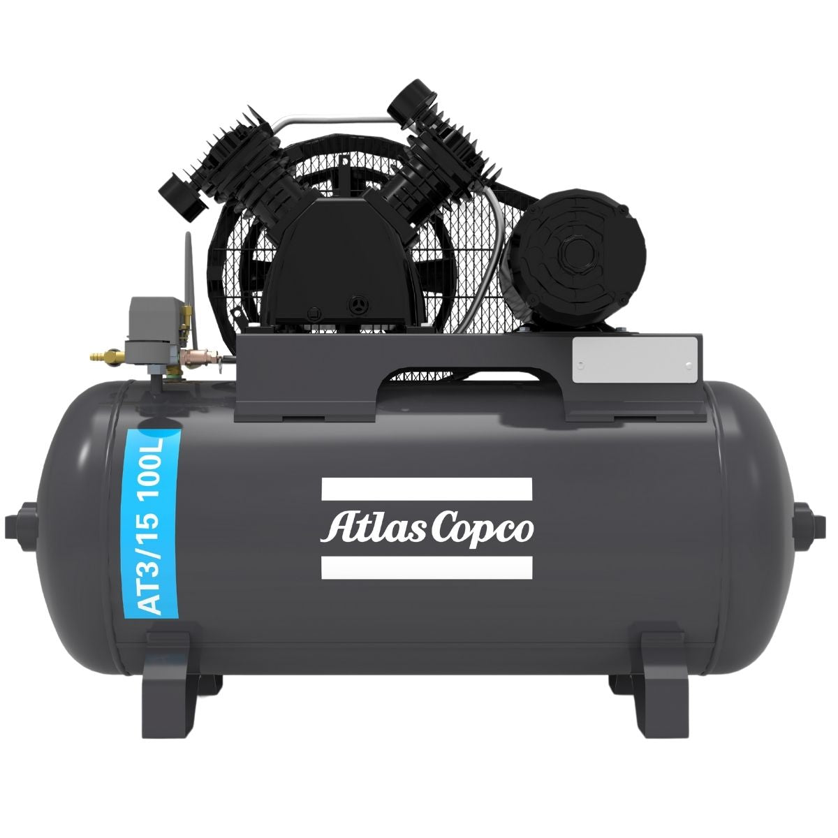 Compressor At 3 15 100 Litros 140 Libras 3 cv Trifásico Ip21