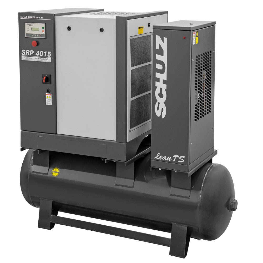 Compressor Parafuso Schulz SRP4015E Lean Ts 260 Litros 15Hp 11Bar Trifásico 220V