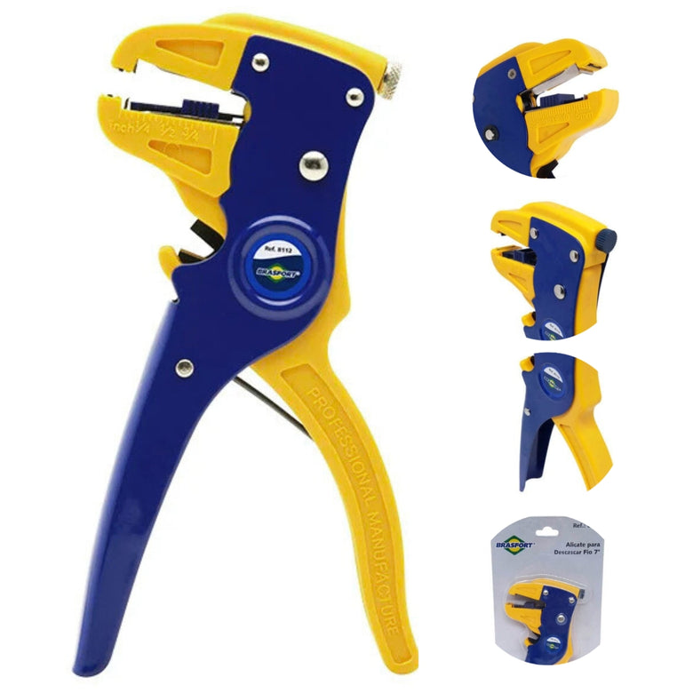 Alicate Desencapador Fio 0,5 A 8mm Brasfort Profissional 7pol