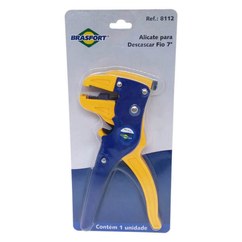 Alicate Desencapador Fio 0,5 A 8mm Brasfort Profissional 7pol
