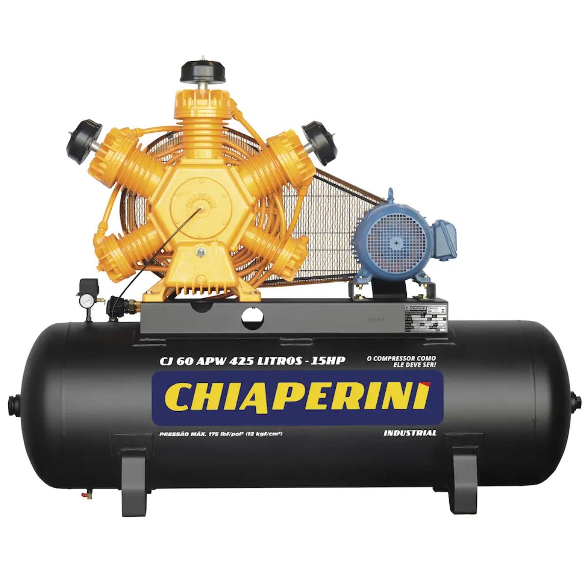 Compressor Chiaperini Cj 60 Apw 425 Litros 15hp Trifásico