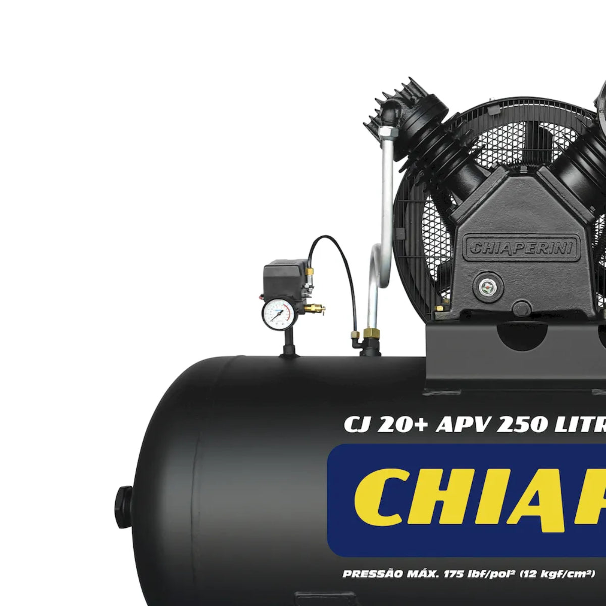 Compressor Chiaperini CJ 20+ APV 250 Litros 175 Libras 5 cv Trifásico