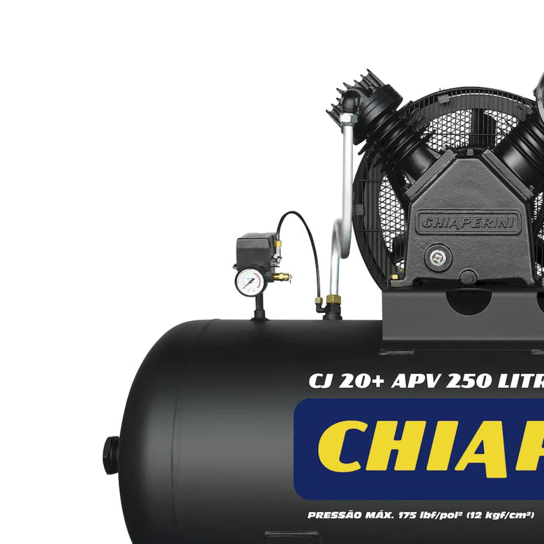 Compressor Chiaperini CJ 20+ APV 250 Litros 175 Libras 5 cv Trifásico
