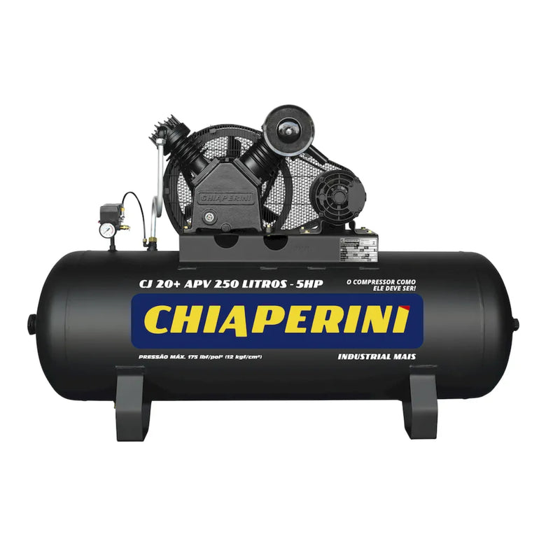 Compressor Chiaperini Cj 20+ Apv 250 Lts 175 Lbs 5 Cv Mono