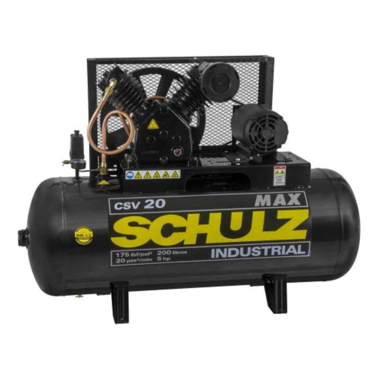 Compressor Schulz Csv 20 Max 200 Litros 175 Libras 5 Cv Trif