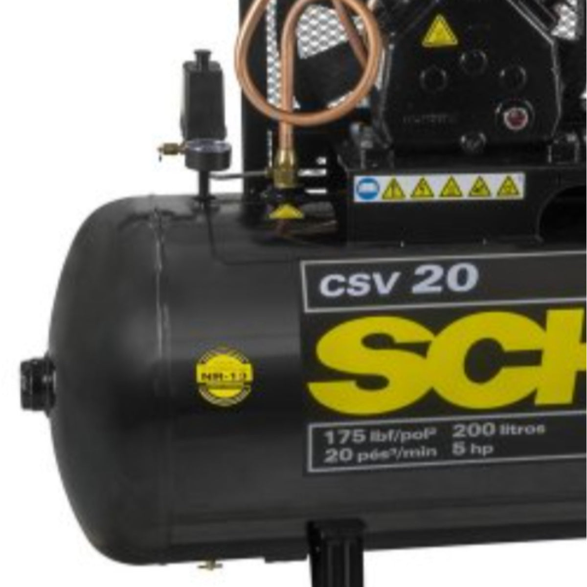 Compressor Schulz Csv 20 Max 200 Litros 175 Libras 5 Cv Trif