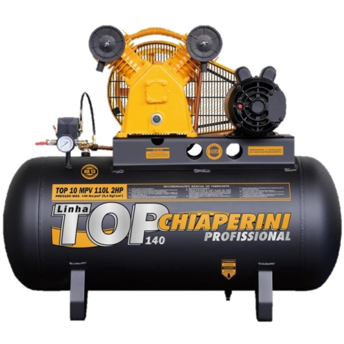 Compressor Chiaperini TOP 10 MPV 110 Litros 140 Libras 2 cv Monofásico
