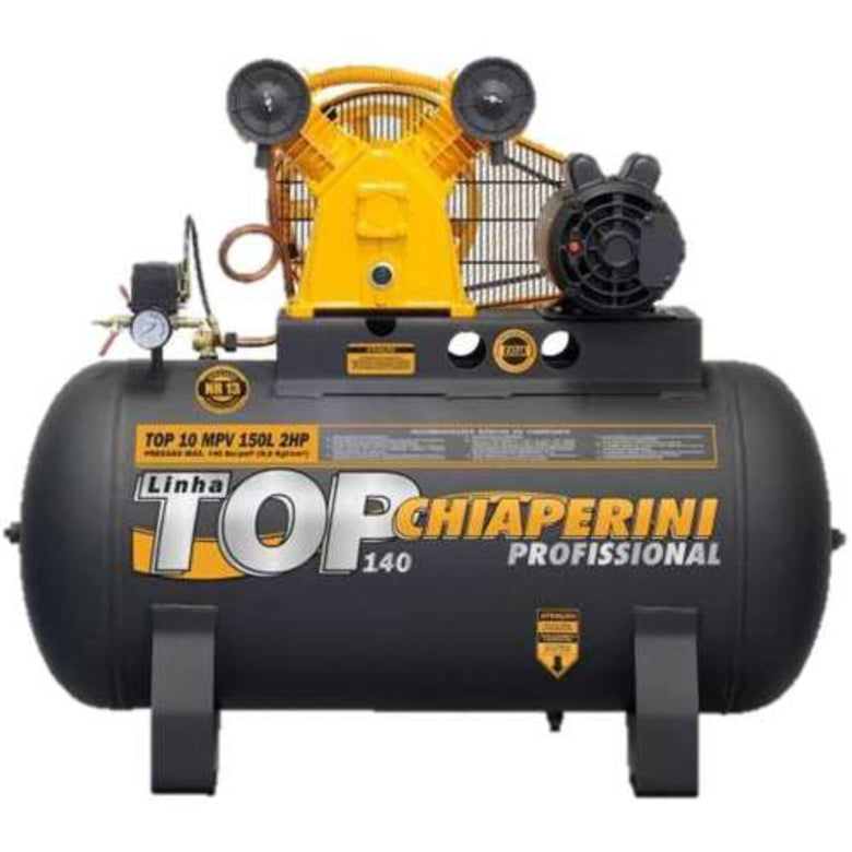 Compressor Chiaperini Top10mpv 150lts 140psi 2cv Monofásico